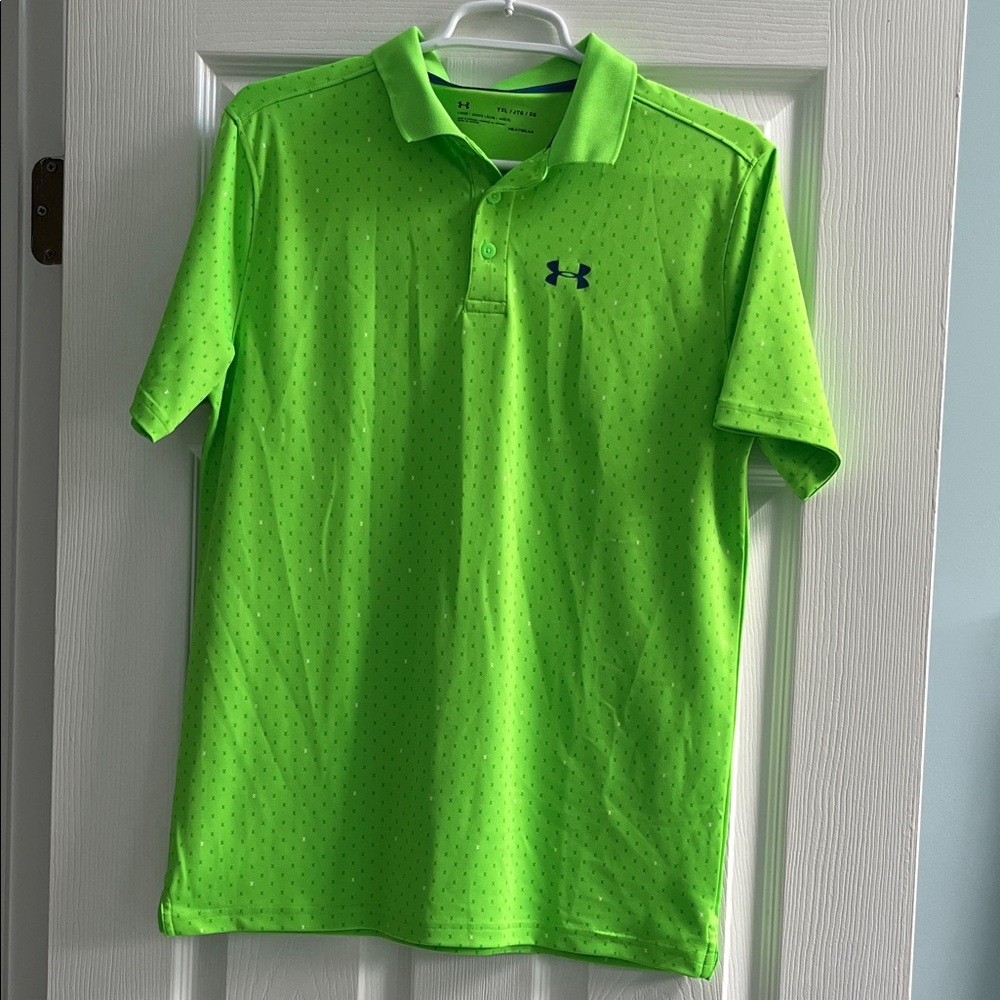 Under Armour Kid’s Bright Green Polo Shirt